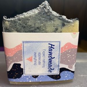 Handmade Lite Lemon, Charcoal Infused Soap Bar